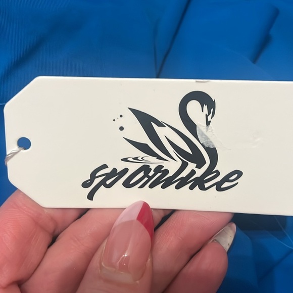 SPORLIKE Women One Piece Swimsuit V-Neck Ruffle Bathing Suit Padded Monokini New - Picture 5 of 7